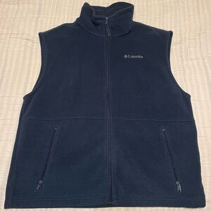 Men’s Columbia Vest, Size: L, Navy Blue
